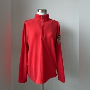 Bogner vintage EVEREST Basecamp Women's Fleece Half Zip Sweater Red Size M